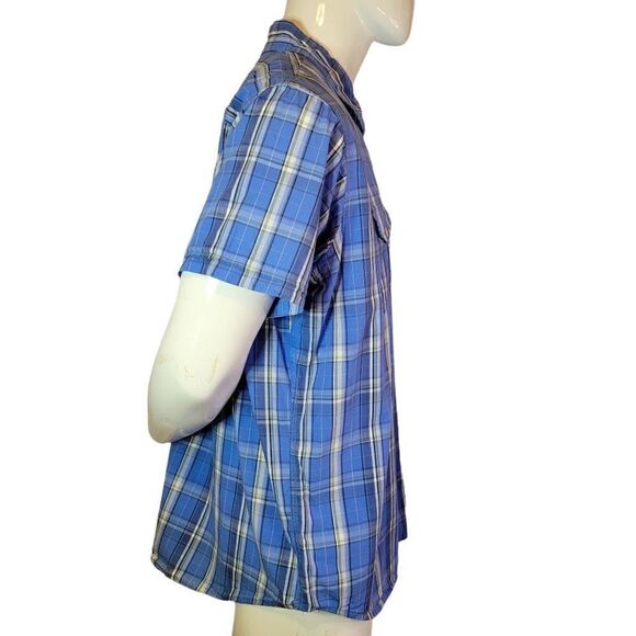 Urban Pipeline Men's Plaid Short Sleeve Shirt (Size XXL) - Picture 2 of 6